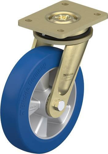 Blickle LS-ALBS 200K Lenkrolle in Blau und Silber mit 750 kg Tragfähigkeit und 200 mm Rad-Durchmesser - Bild 1