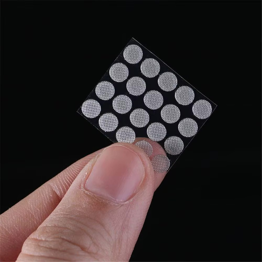 20 Stück professionelle Staubschutzgitter aus Stahl für Headsets und Kopfhörer, selbstklebend, Farbe: Silber, Maschenweite: 4-5 mm - Bild 2