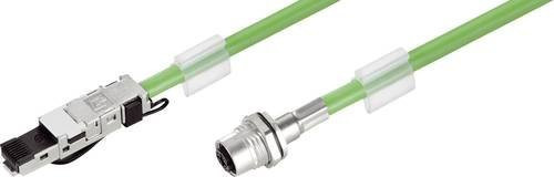 Weidmüller Patchkabel RJ45 zu M12 CAT 5e S/UTP Grün, Länge: 2,00 m - Bild 1