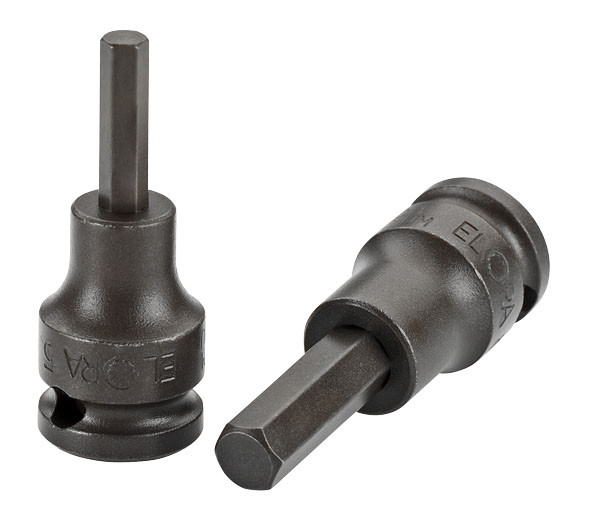 Elora Kraft-Schraubendreher-Einsatz 3/8 Zoll Innen-Sechskant Grau 10 mm - Bild 1
