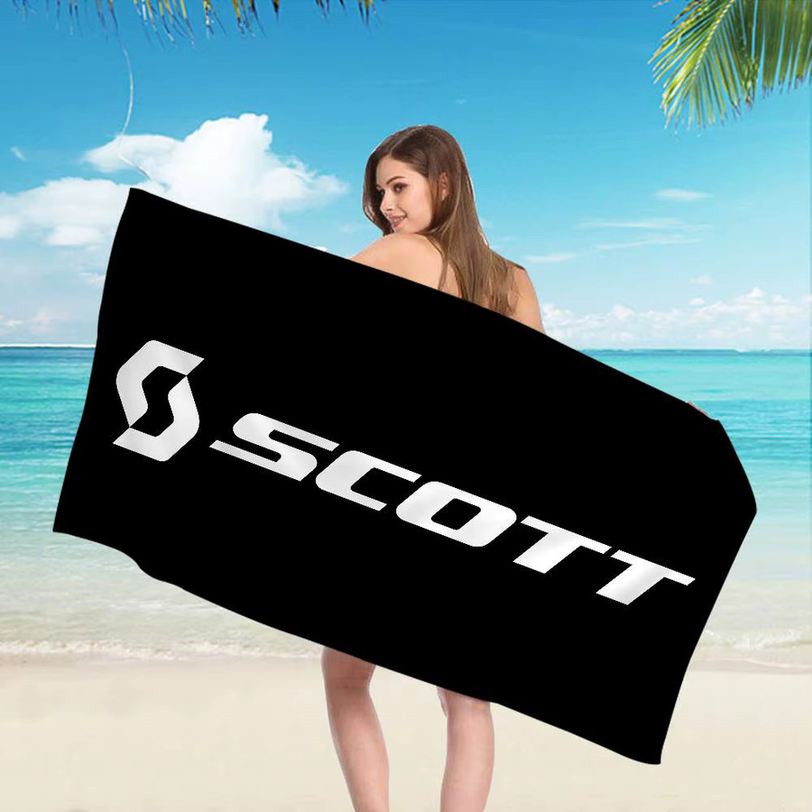 Scott Anime Strand-Schwimmhandtuch für Kinder in Schwarz aus Baumwolle - Bild 2