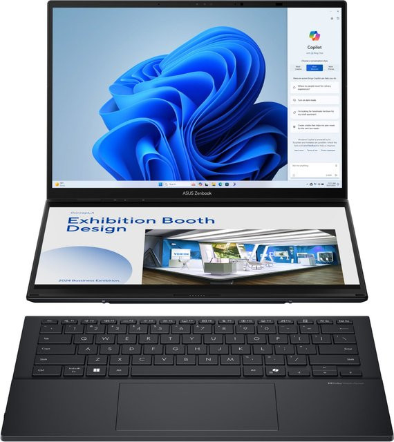 Asus Zenbook Duo UX8406CA-QL203X 2 in 1 Detachable-Notebook mit 35,56 cm (14") Display in Inkwell Gray - Bild 1