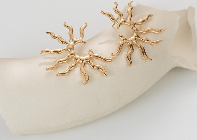 Lucky Star Jewelry Ohrstecker Sonnenblumen, Gold, Damen - Bild 1