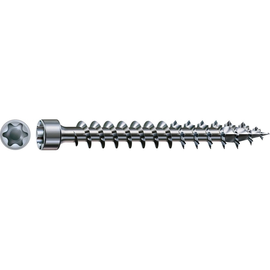 Spax Zylinderkopf Holzschraube mit T-Star Plus-Antrieb aus Stahl in Silber, Durchmesser: 6 mm, Länge: 160 mm, 20 Stück - Bild 2