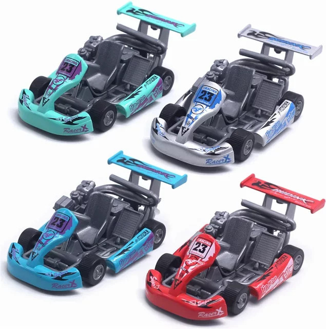 Maisto Rebound-Kart-Modell, Rennwagenmodell, 1:32, Metall, Rot - Bild 1