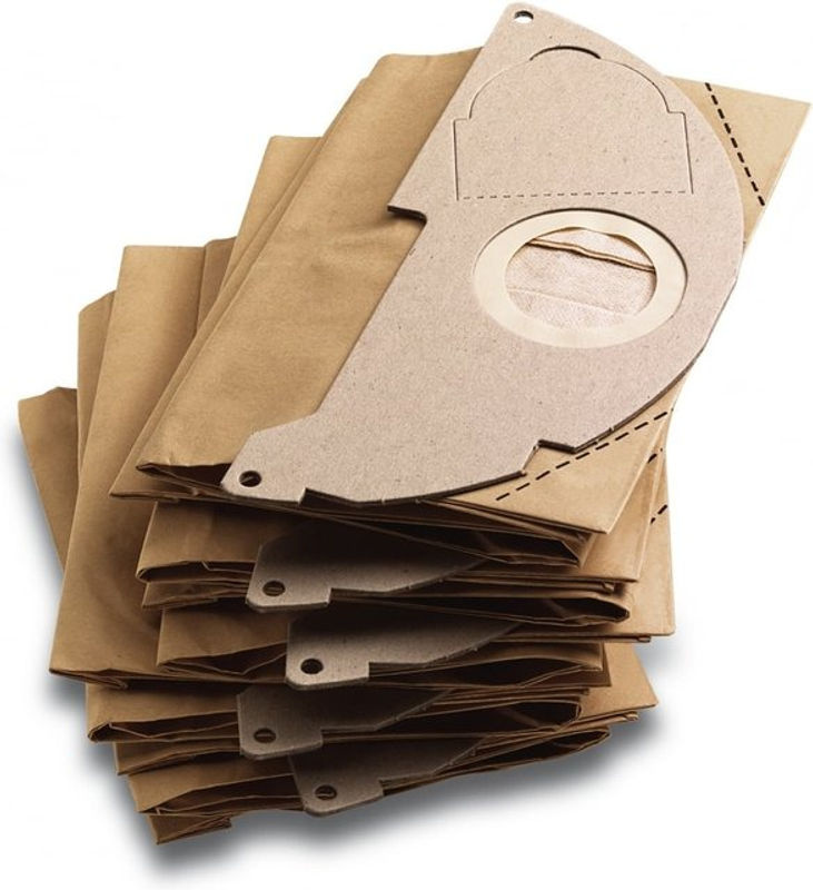 Kärcher Papierfilterbeutel 5er Set in Braun für WD 2 Staubsauger 6.904-322.0 - Bild 2