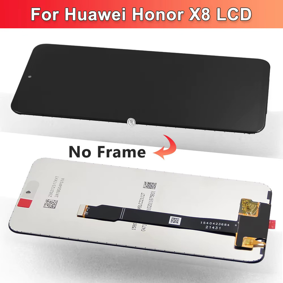 Sinmaytai LCD Display Touchscreen Digitizer Montage für Honor X8 4G in Schwarz mit Rahmen, 6.7 Zoll - Bild 3