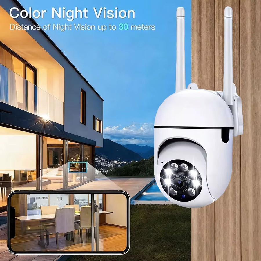 390EYES Jaxcam WLAN PTZ-Innenkamera mit 5MP Auflösung, Bewegungserkennung, automatischer Verfolgung und Zwei-Wege-Audio in Weiß - Bild 4