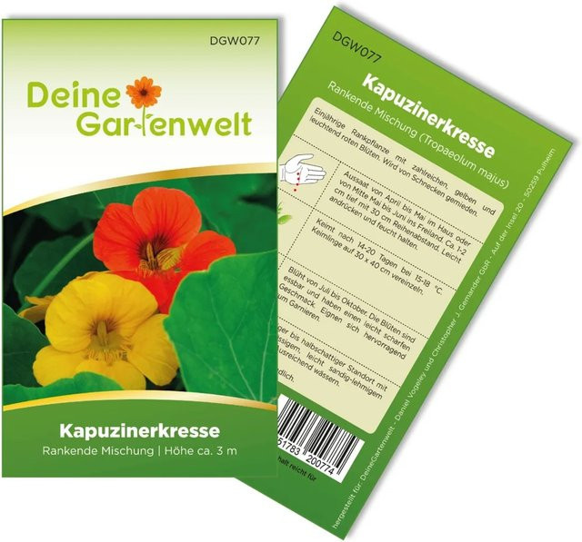 Deine Gartenwelt Kapuzinerkresse Samen für eine rankende Mischung - Bild 1