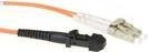 ACT OM1 Multimode Glasfaser-Patchkabel Duplex mit MTRJ und LC Steckern, 62.5/125, gelb, Länge: 3 m - Bild 1