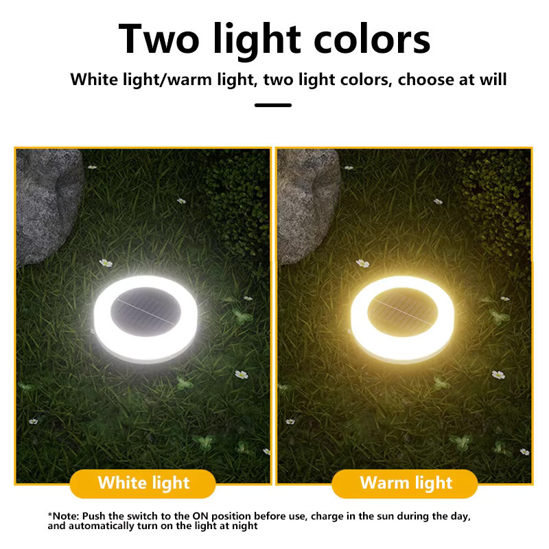 XMSJ Solar LED Gartenleuchte Set in Weiß für Außenbereich und Gartenwege - Bild 4