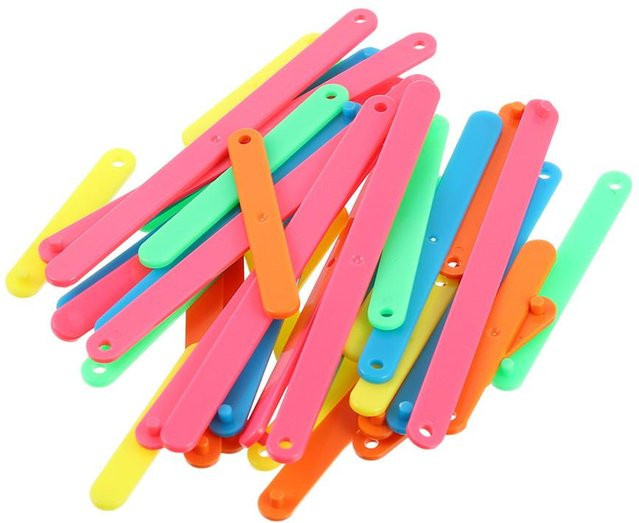 Wucifang Bags Geometrische Form Chips, Mathe Lernhilfen, 50 Stück, green - Bild 1