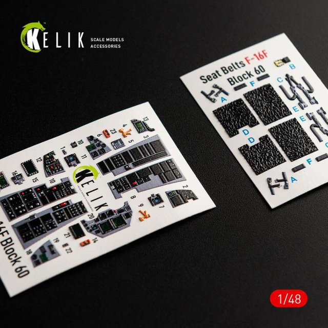 Kelik F-16F Desert Vipers Block 60 - Interior 3D-Decals - Bild 1