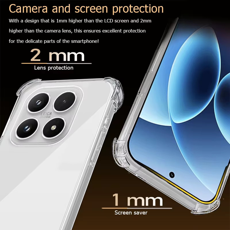 Transparente Handyhülle für Xiaomi Mi Pro Max Ultra Civi Lite 5G in klarer Optik - Bild 2