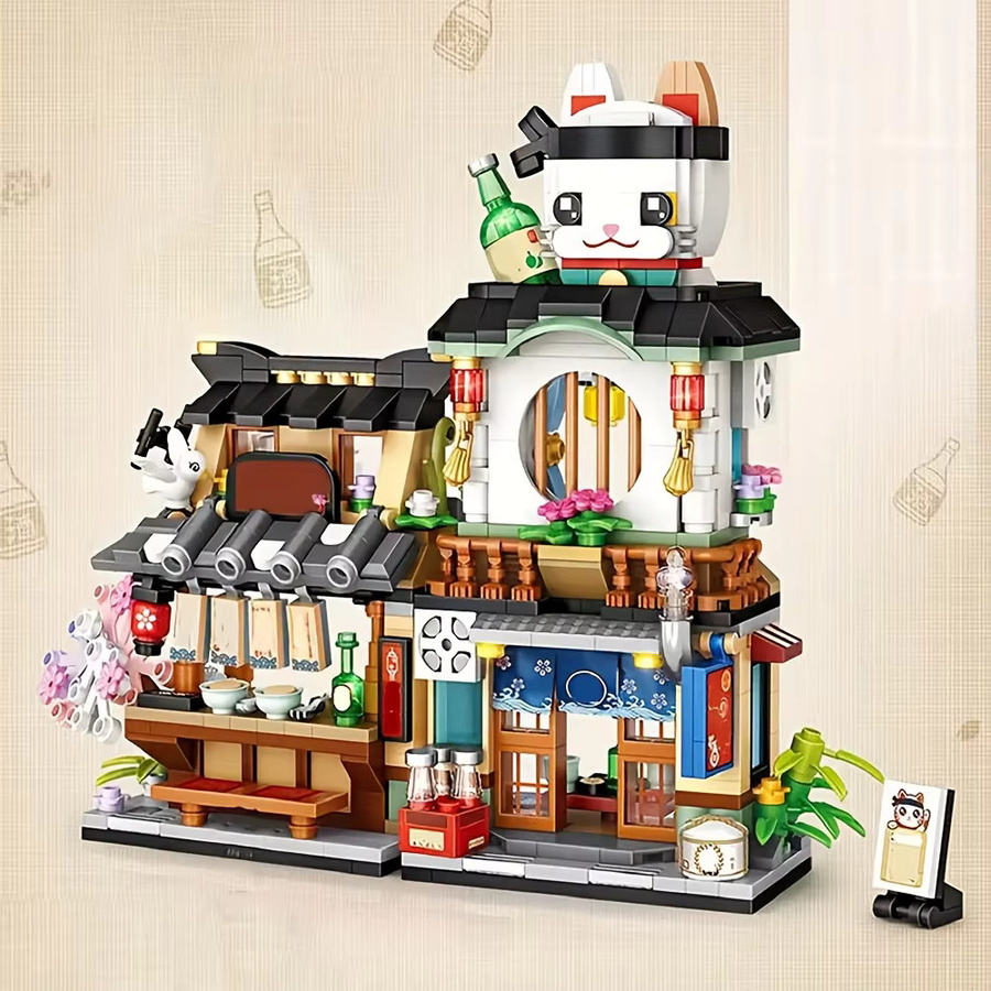 doinbby Japanische Izakaya-Architektur Bausteine, 789 Teile - Bild 3