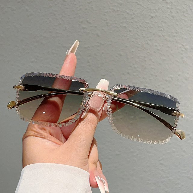 KAMMPT Sonnenbrille, randlos, quadratisch, Metall, Unisex - Bild 1