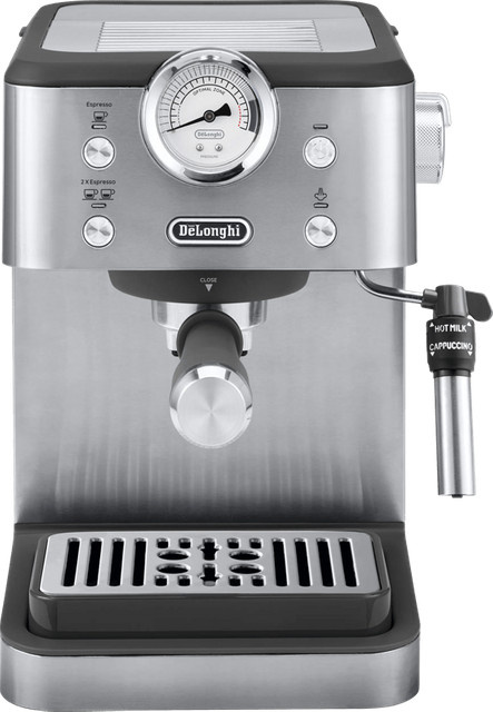 De'Longhi Classic EM450.M Siebträgermaschine in Silber mit Thermoblock und Dampflanze - Bild 5