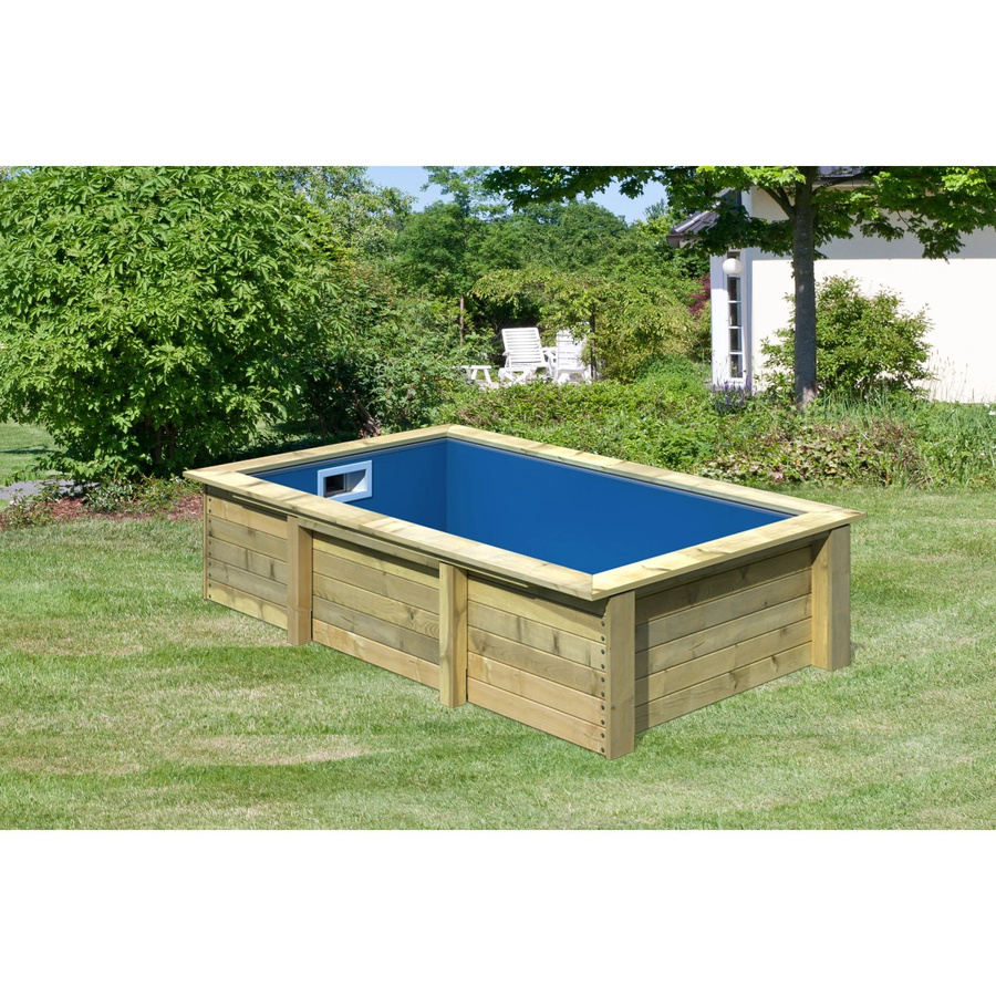 Karibu Massivholzpool Triton aus Fichtenholz in Braun, B/H/L: 303 x 69 x 160 cm - Bild 3