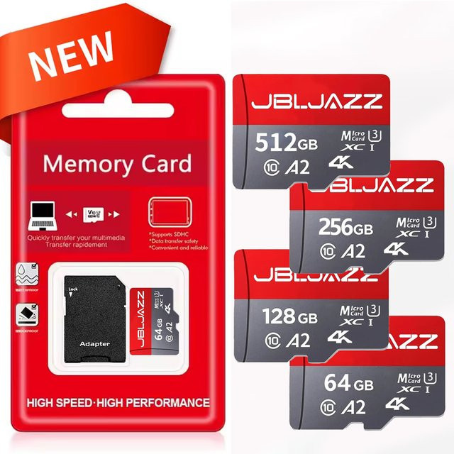 INMAS Micro SD Speicherkarte Hochgeschwindigkeit U3 V30 TF-Flashkarte für Handy, GoPro, Kamera und Nintendo Switch - Bild 1