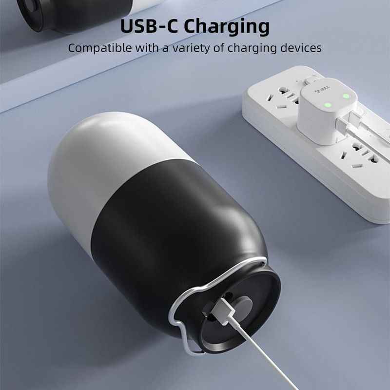 TOMTOP JMS Tragbare LED Camping Lampe mit USB-C wiederaufladbarem Akku für Outdoor und Notfall, weiß/schwarz - Bild 7