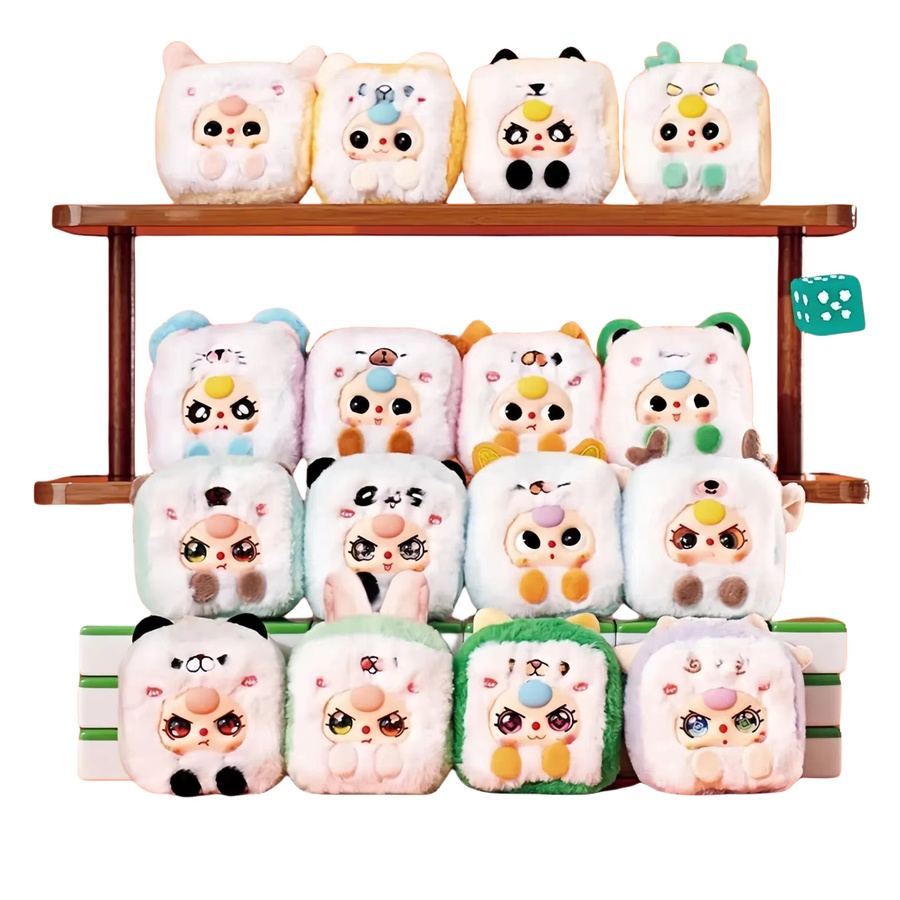 TAKARA TOMY Baby drei kleine Mahjong Plüsch Blind Box, Plüsch Puppe - Bild 6
