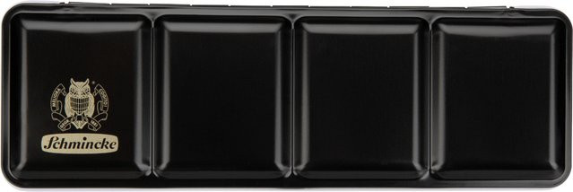 Schmincke Leerkasten für Aquarellfarben aus Metall in Schwarz - Bild 1