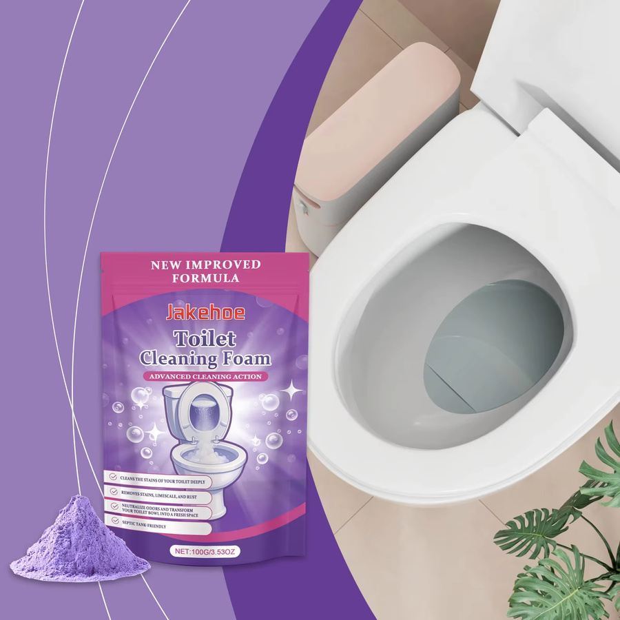 JAKEHOE Toilettenreinigungspulver zur Tiefenreinigung und Fleckenentfernung in Lila, 100g - Bild 3