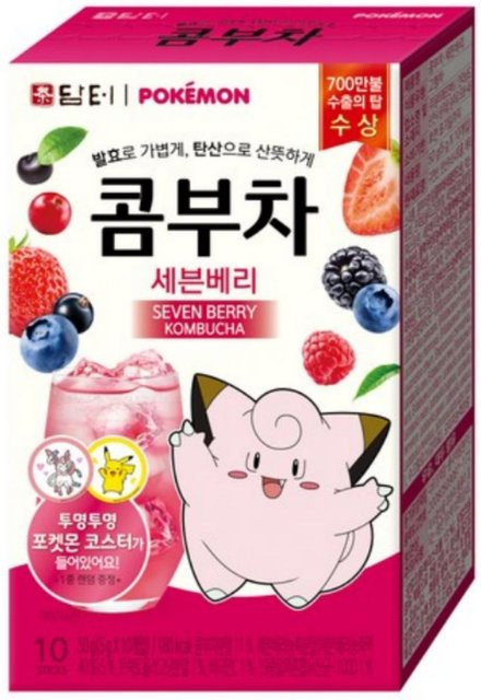 Damtuh Pokemon Kombucha Sieben Beeren, Getränkepulver, 10 x 5 g - Bild 1