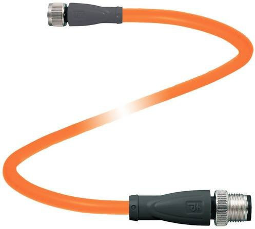 Pepperl+Fuchs 317171 Sensor-Aktor-Steckverbinder konfektioniert in Orange mit 4 Polen und 3 m Kabellänge - Bild 1