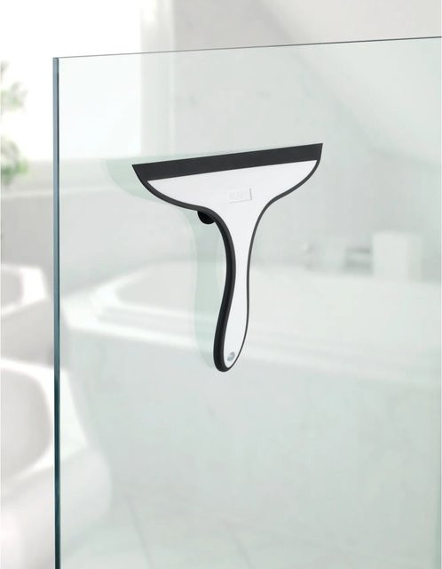 Wenko Badezimmerwischer Ibos in Weiß B: 25 cm, T: 20 cm, H: 2,5 cm - Bild 1