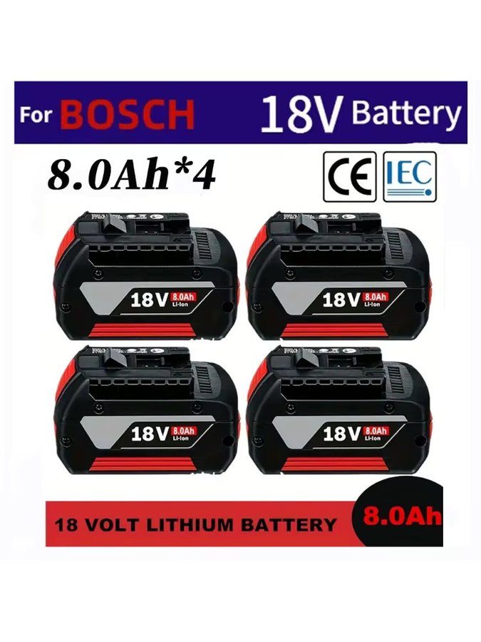 Bosch 18V 8,0Ah Lithium-Ionen Akku in Schwarz für kabellose Elektrowerkzeuge - Bild 6