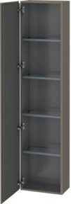 Duravit L-Cube Hochschrank Grau Matt B/T/H: 40 x 24,3 x 176 cm - Bild 1