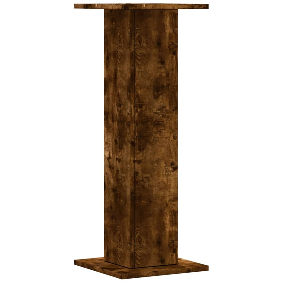vidaXL Pflanzenständer 2er Set aus geräuchertem Eichen-Holzwerkstoff, Farbe: Braun, B/T/H: 30 x 30 x 80 cm - Bild 3