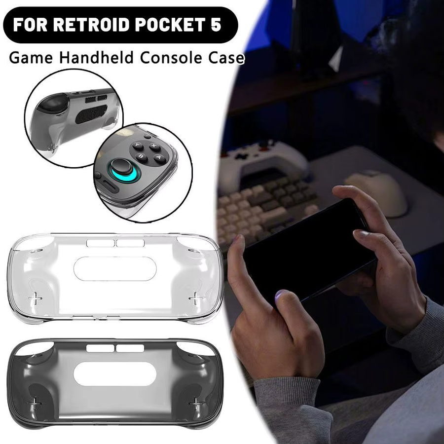 Retroid Pocket 5 Schutzhülle aus transparentem TPU in Schwarz - Bild 3