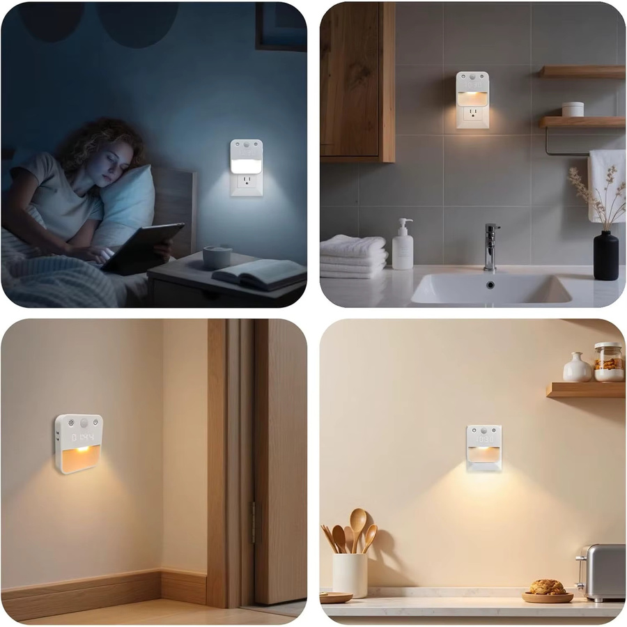 Ouelico Nachtlicht mit Bewegungssensor in Weiß mit warmweißem Licht für Schlafzimmer, Flur, Küche und Treppen - Bild 2