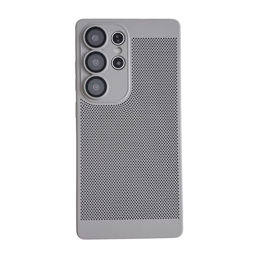 Schlanke und atmungsaktive Handyhülle für Samsung Galaxy S26 Ultra S25 S24 S23 S22 S21 Plus in Schwarz mit Bumper-Rückseite - Bild 5