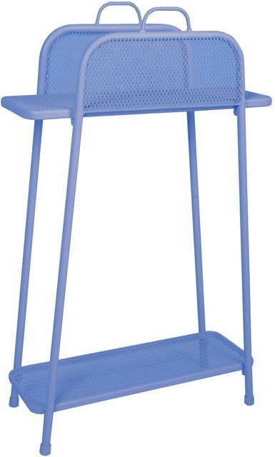 DELUKE Balkonregal SZELDA Pflanzenständer aus Stahl in Blau, B/T/H: 105,5 x 27 x 65,5 cm - Bild 1