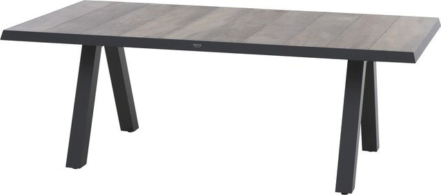 Siena Garden Gartentisch Tirana Rechteckig aus Keramik und Aluminium in Washed Grey B/T/H: 200 cm x 103 cm x 75 cm - Bild 1
