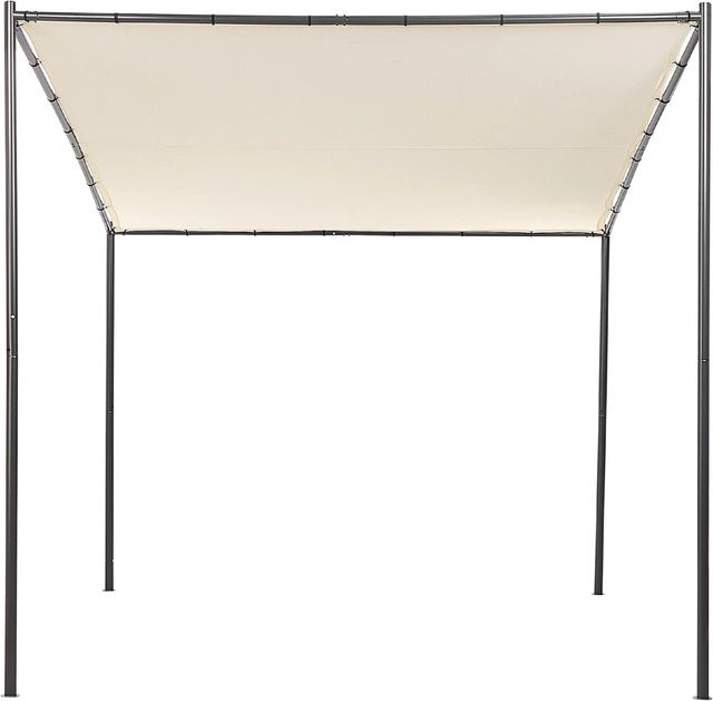 Beliani Garten-Pergola VIMINO in Beige und Schwarz, B/T/H: 294 x 282 x 282 cm - Bild 1