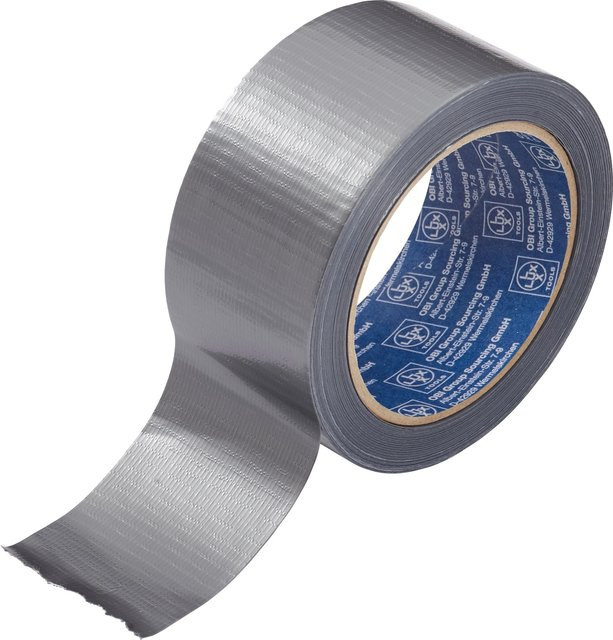 LUX-TOOLS Gewebeband Silber, Breite: 50 mm, Länge: 25 m - Bild 1