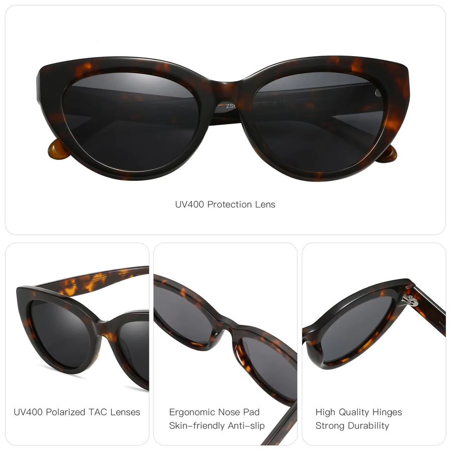 BLUEMOKY Sonnenbrille Cat-Eye, Acetat, Vollrand, Damen - Bild 3