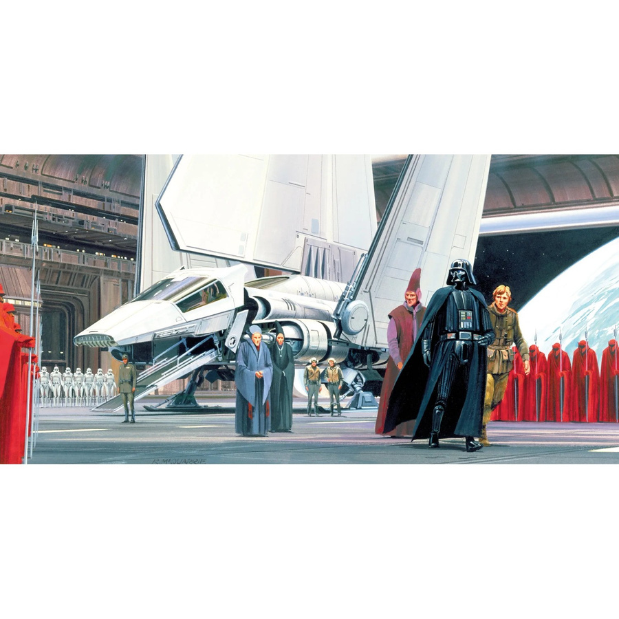 Komar Fototapete Vlies Star Wars Classic Death Star Shuttle Dock, Multicolor, Breite: 500 cm, Höhe: 250 cm - Bild 2