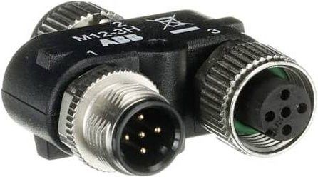 ABB 2TLA020055R0800 Sensor-Aktor-Steckverbinder Buchse in Schwarz - Bild 1