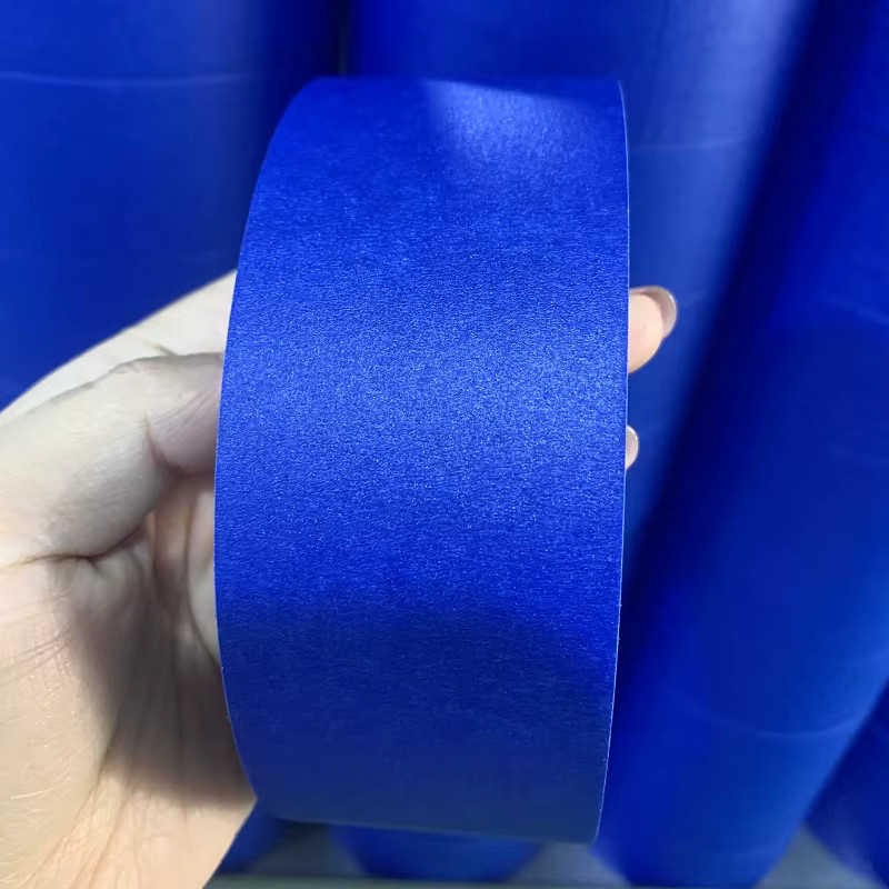 Blaues Malerband aus Papier, UV- und hitzebeständiges Maskierband für professionelle Anwendungen und Kfz-Reparaturen, Breite: 12,0 cm - Bild 5