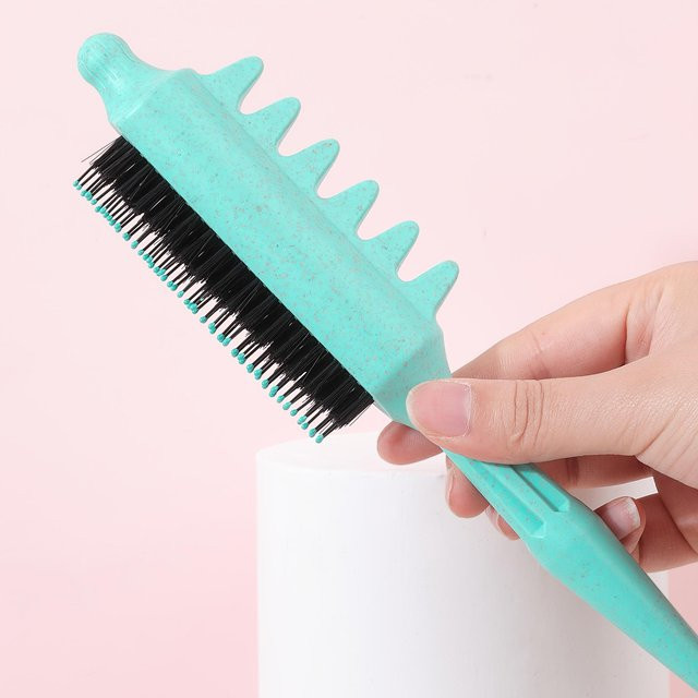 Lockenkamm, Anti-Rutsch Anti-Statik Haarbürste, Grün, Unisex - Bild 1