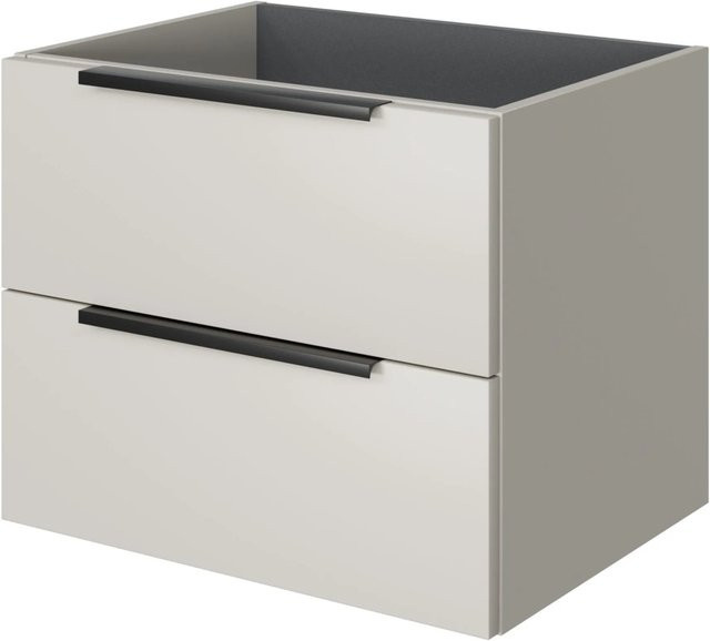 Pelipal Waschbeckenunterschrank Quantum 07 in Kaschmir Matt mit 2 Auszügen, Breite: 59 cm, Tiefe: 42,9 cm, Höhe: 48 cm - Bild 1