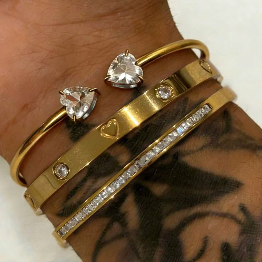 Yupsk Armband-Set, Edelstahl, Gold, Damen - Bild 1