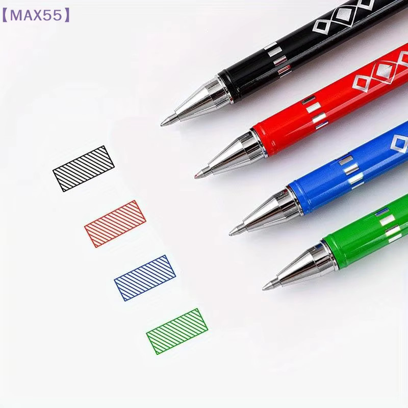 JTZTF 12-teiliges Set löschbare Gelstifte mit Kugelspitze, 0,7 mm, Mehrfarbig (Blau und Multicolour) für Schule und Büro - Bild 3