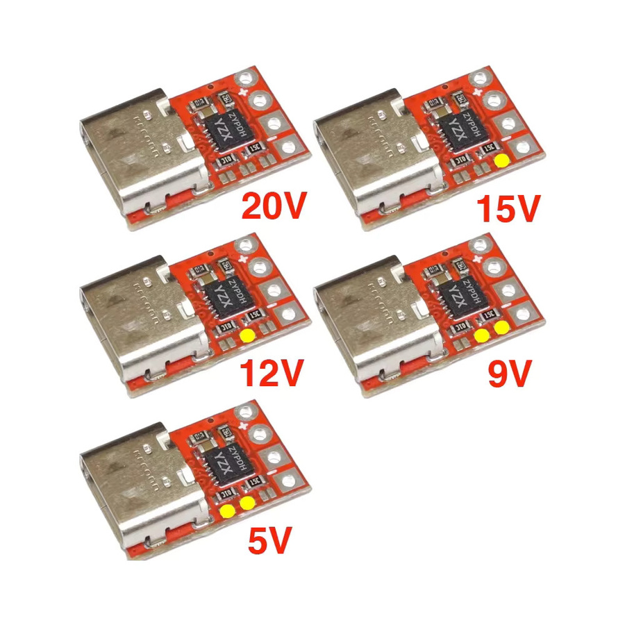 ZYPDH USB-C PD Decoy Spannungsauslöser PD3.0 auf DC Adapter mit 100W 5A Ladefunktion - Bild 2