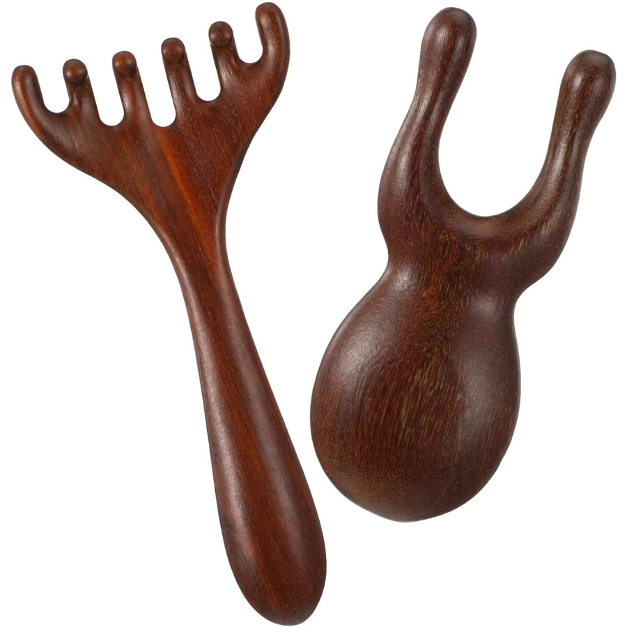 DUTRIEUX Holz-Massagegerät 2-teilig, Unisex, Gesicht, Kopfhaut, Augen - Bild 5